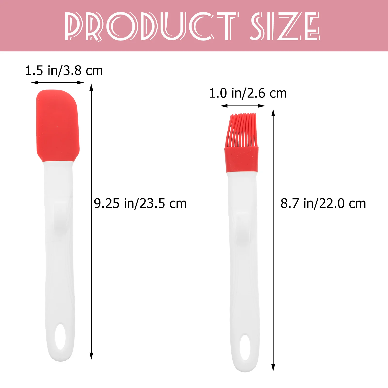 

1Set Silicone Spatula Oil Basting Brush Heat Resistant Flexible Kitchen Scraper Tool Cake Baking Cream Mixing Butter Spreader