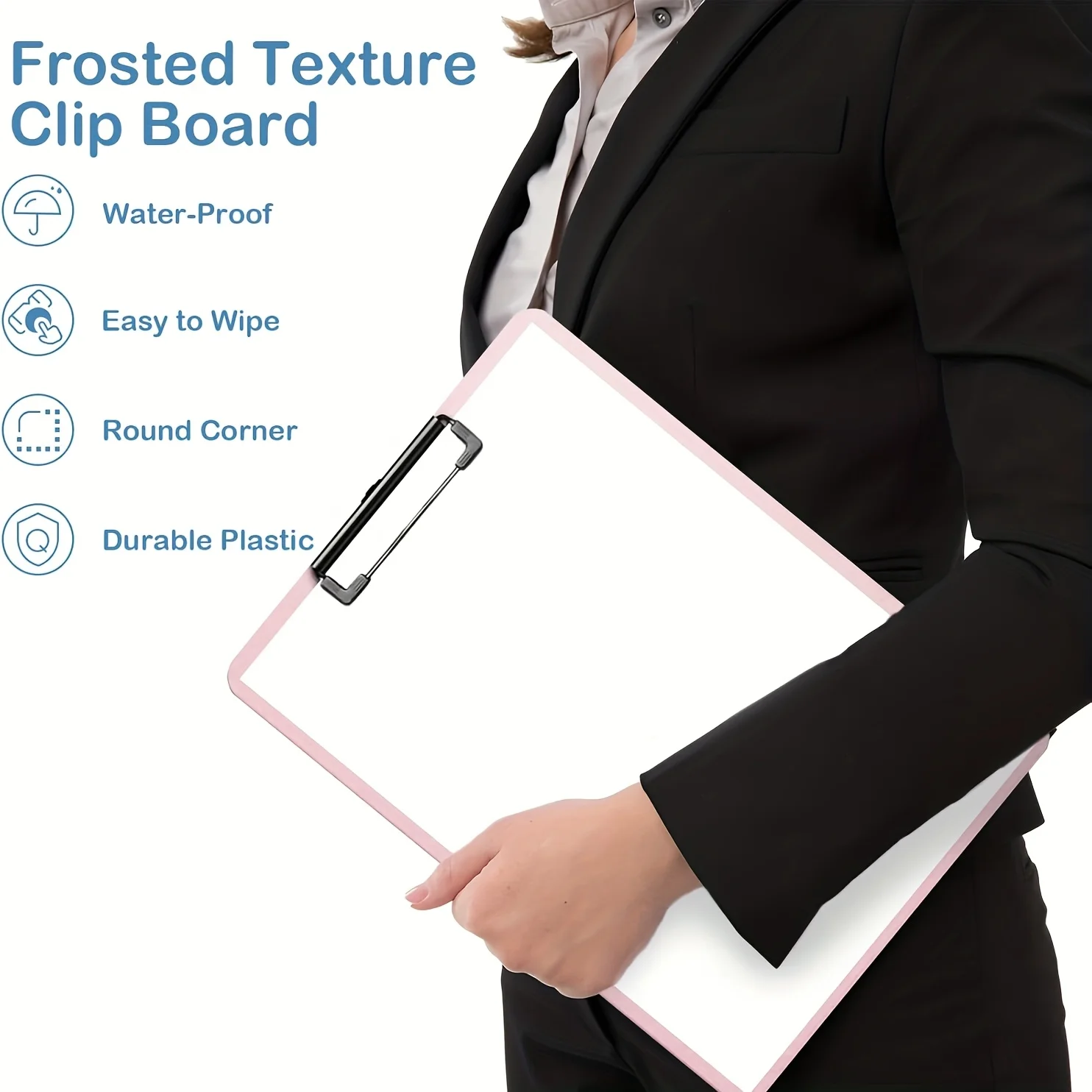 لوح كتابة على شكل نجمة لامعة مقاس A4 مع مشبك تعليق، حامل تذكرة، مجلد لوحة مستقيمة، سلسلة ألوان موراندي، مناسبة للمكتب #5