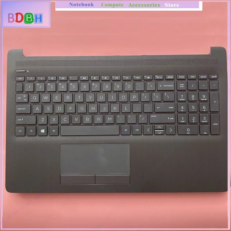 For HP Notebook 15-DA 15-DB Upper Palmrest Touchpad Keyboard L20386-001