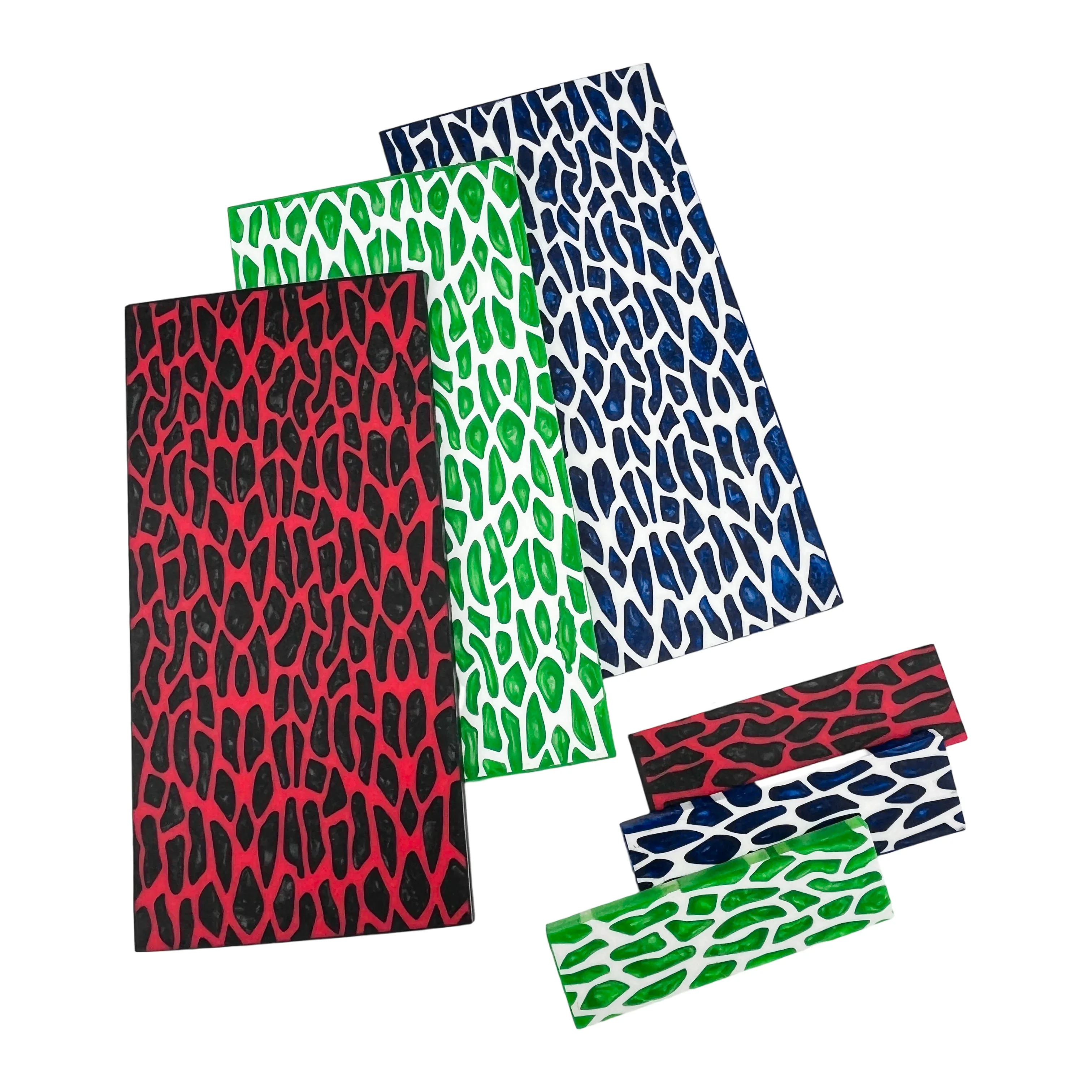 1PC Colorful Giraffe Pattern Resin Material Board For DIY Handmade Knife 130x40x8mm/ 130x260x8mm Handle Patch Knife Accessories