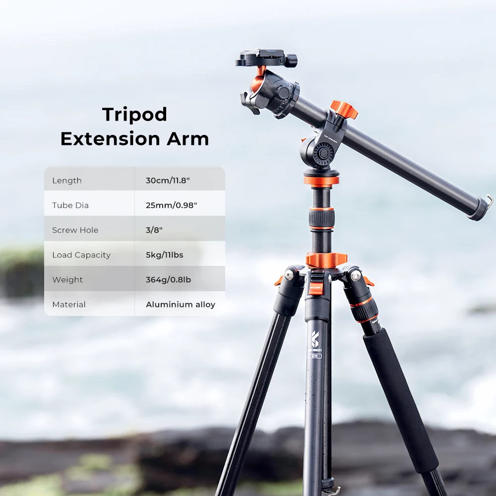 K&F CONCEPT Rotatable Multi-Angle Tripod Center Column Aluminum Alloy with Locking System