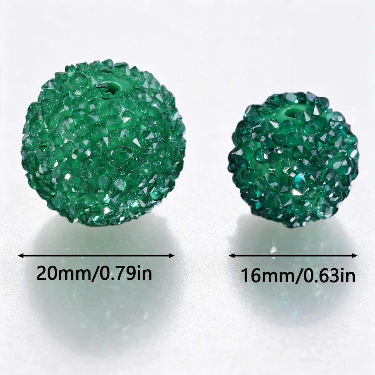 5個入り、16/20mmの濃緑色のアクリル製丸型シャンバラビ - Jewelry Making Drill のレビューと価格