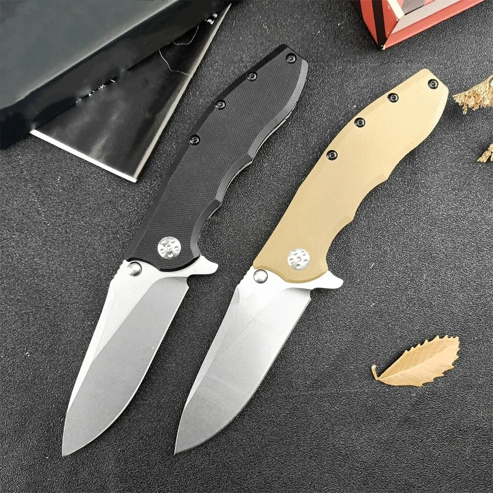 

Pocket Folding Knife 8Cr13Mov Blade 420 Steel & G10 Handle Outdoor Hunting Knife Camping Tactical Rescue EDC Tool