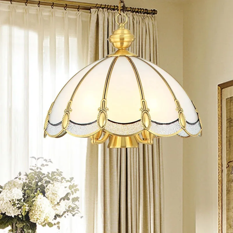 Study chandelier Nordic retro light luxury bedroom