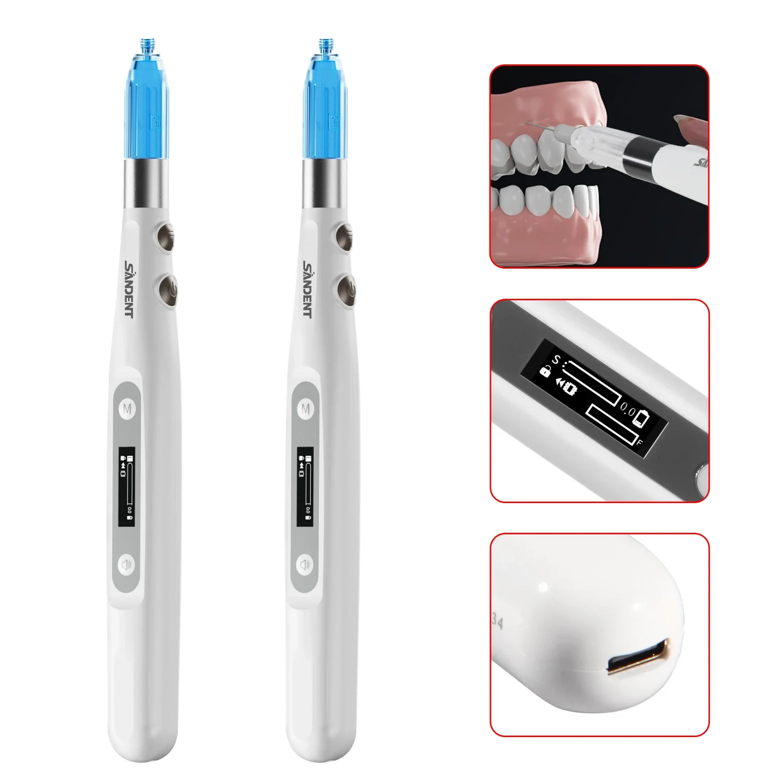 New Innovation! den tal Electric Painless Oral Local anesth esia Delivery Device inj ection Pen Lab Equipment