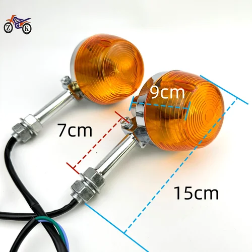Imagen 2 del producto Intermitente Universal para motocicleta, lámpara brillante de 12V para Honda CM125, CM150, 150cc, 125cc, 1 par