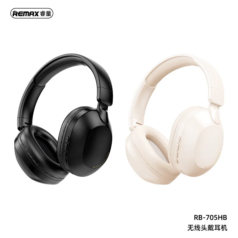 REMAX RB-705HB Auricolari Bluetooth wireless Supporto pieghevole Scheda TF Texture musicale Vestibilità comoda Supporta chiamate e musica
