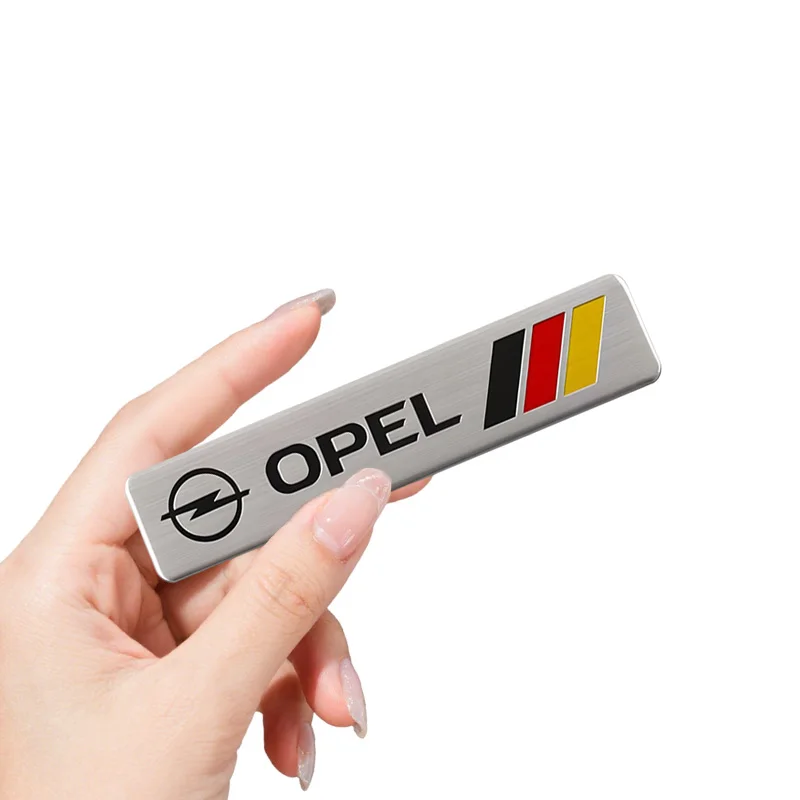 

New 3D Aluminum Badge Sticker For Opel Corsa Astra Insignia Vectra Zafira Mokka Grandland Vivaro Rear Trunk Durable Auto