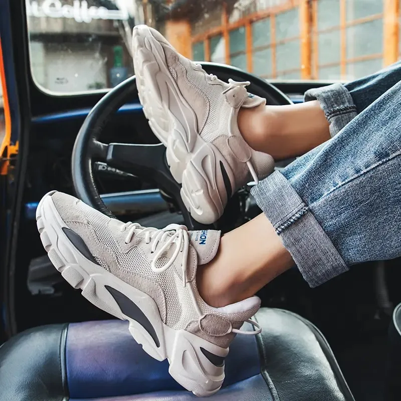 

Men's Summer Breathable Anti-Odor Sports oes Korean Sle Trendy Me oes Student Casual oes All-Match Flat Footwear