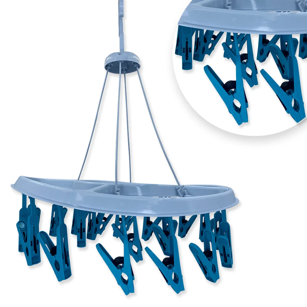 Optimize your drying space with our Underwear Clothesline. With 24 fasteners, it allows you to hang a gr