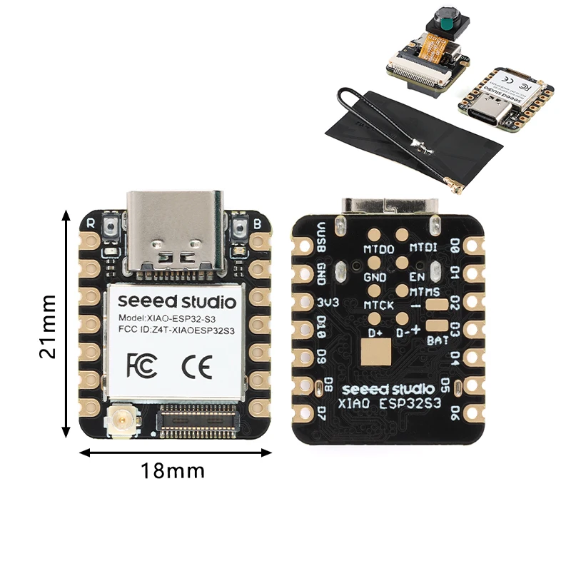 

Макетная плата Seeed Studio XIAO ESP32S3 Sense, модуль Seeeduino ESP32-S3 2,4G WiFi BLE Mesh 5,0 OV2640, печатная плата для камеры Arduino