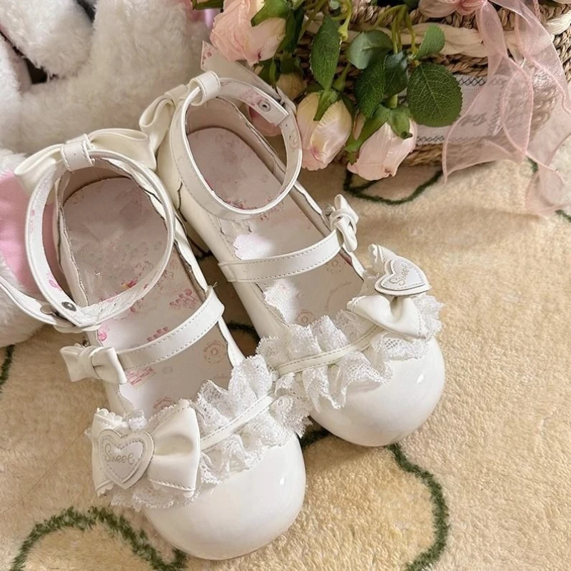 Talon 2026 Spring New Women's Mary Jane Shoes Sweet Cute Woman Princess Shoes Simple Versatile Women's Low Heel Leather Shoe