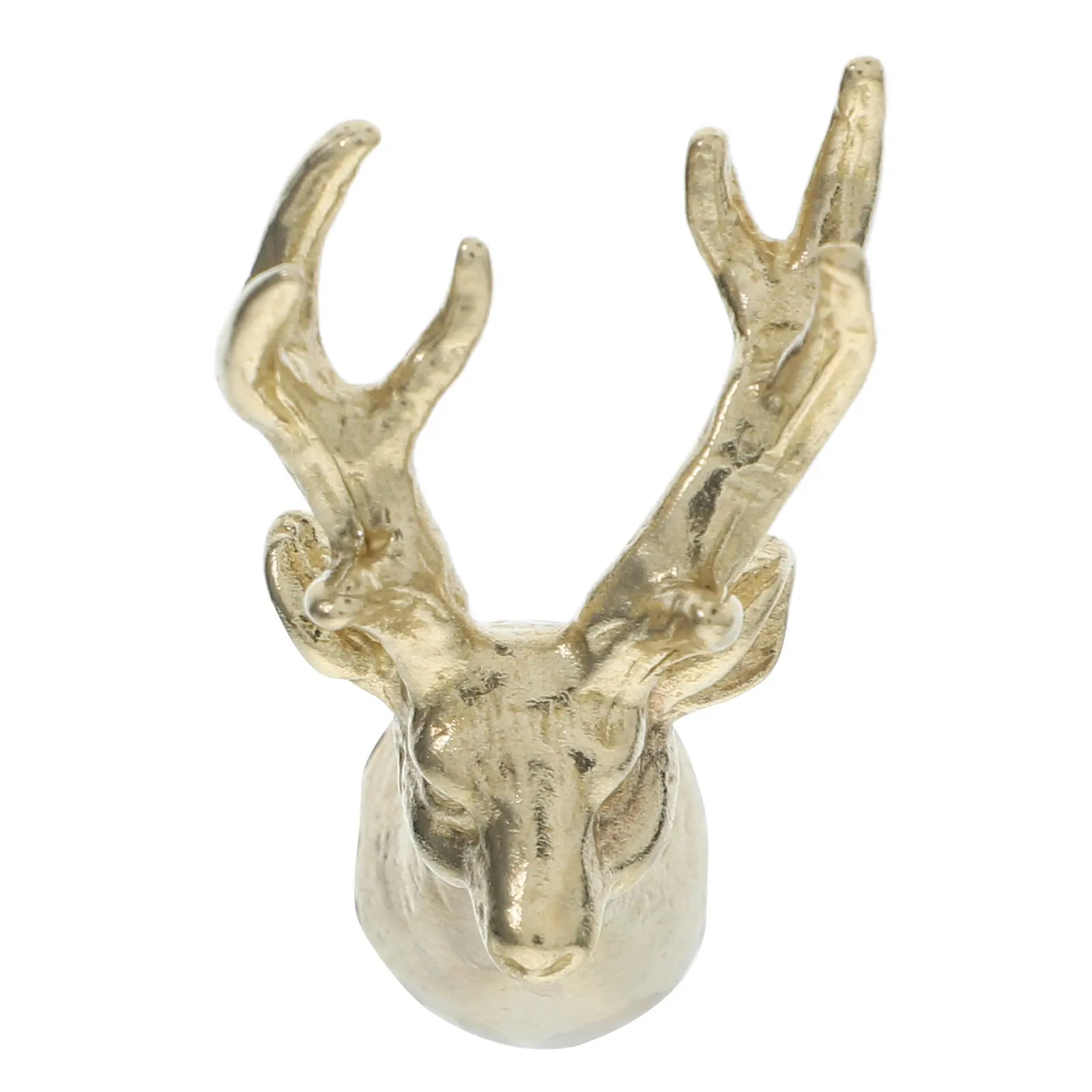 Deer Head Drawer Pull Handle Vintage Brass Style Cabinet Knobs for Dresser Wardrobe Kitchen Cabinet Hardware Copper Drawer Knobs
