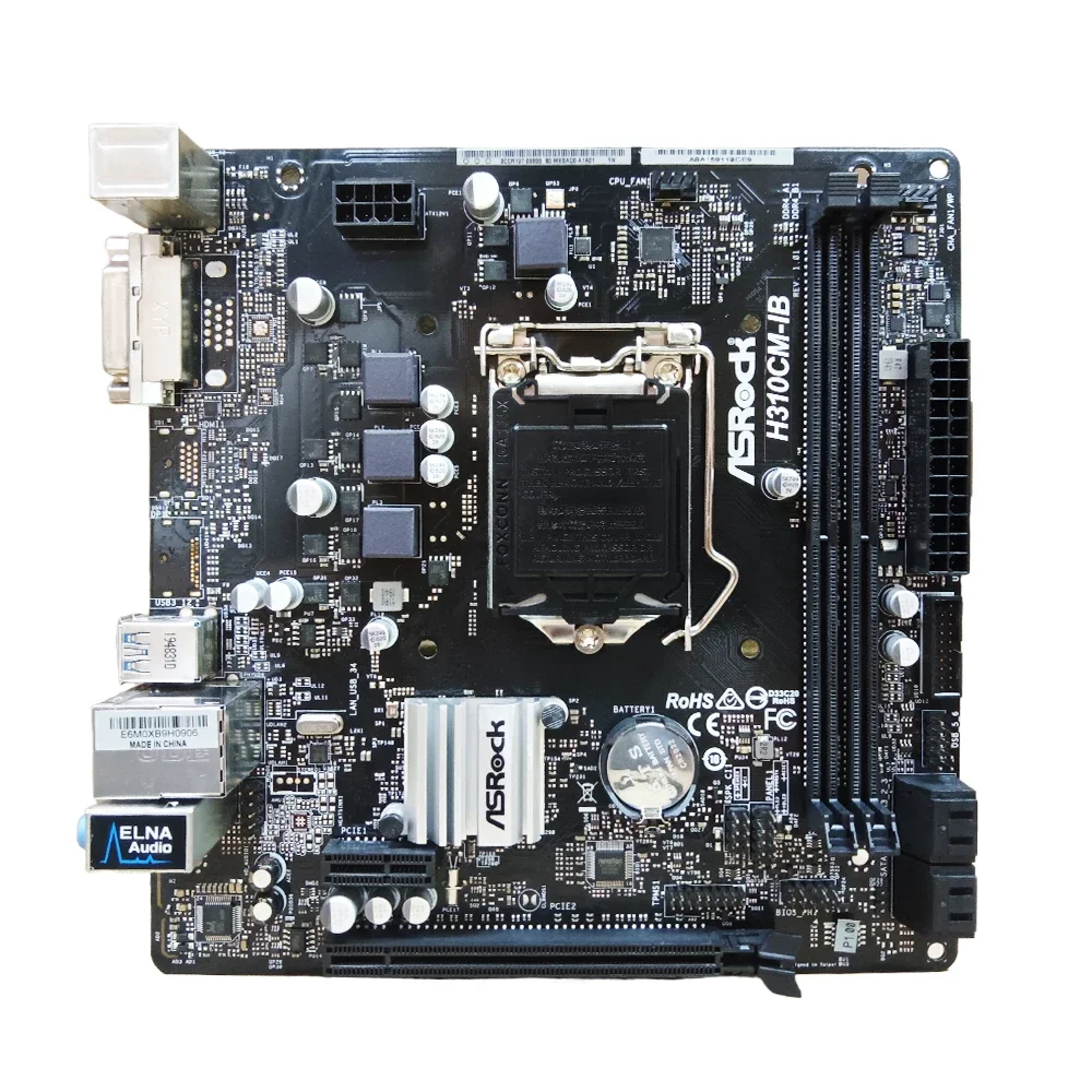 اللوحة الأم ASRock H310CM-IB LGA1151Intel H310 DDR4 32GB Micro ATX تدعم 9th/8th Gen Core i5-9400F 8500 9700F i9-9900 وحدة المعالجة المركزية