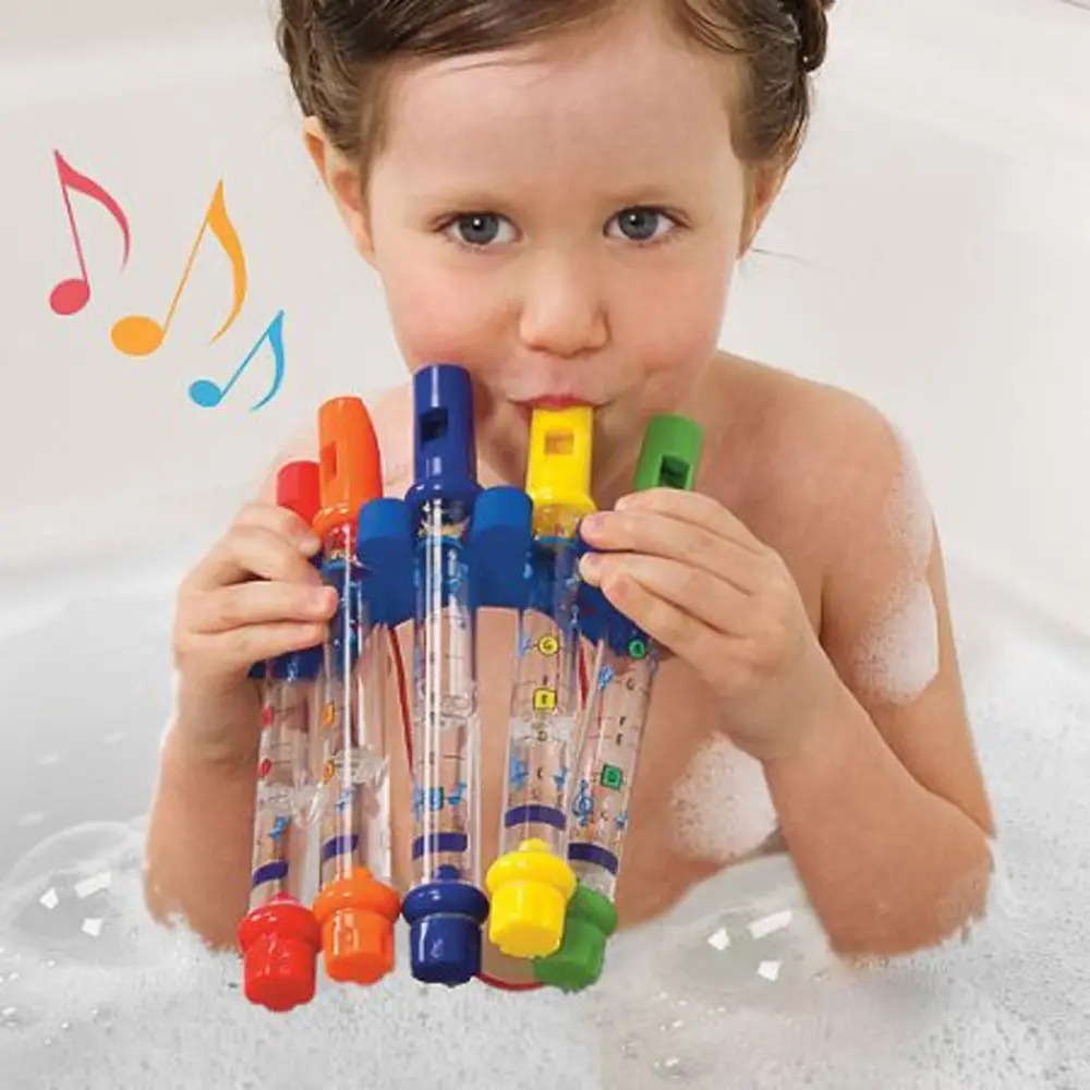 Boy Girls Preschool Educational Fun Playing Whistling Tube Kids Whistle Bathing Toys Bath Water Flutes