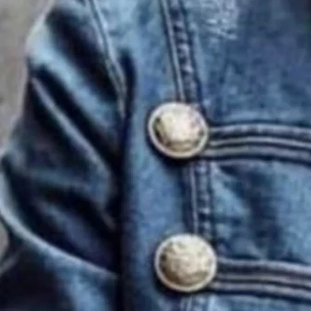 

Women's New Autumn Vintage Denim Coat European American Double Breasted Slim Elegant All Match Commuter Casual Outerwear Jackets