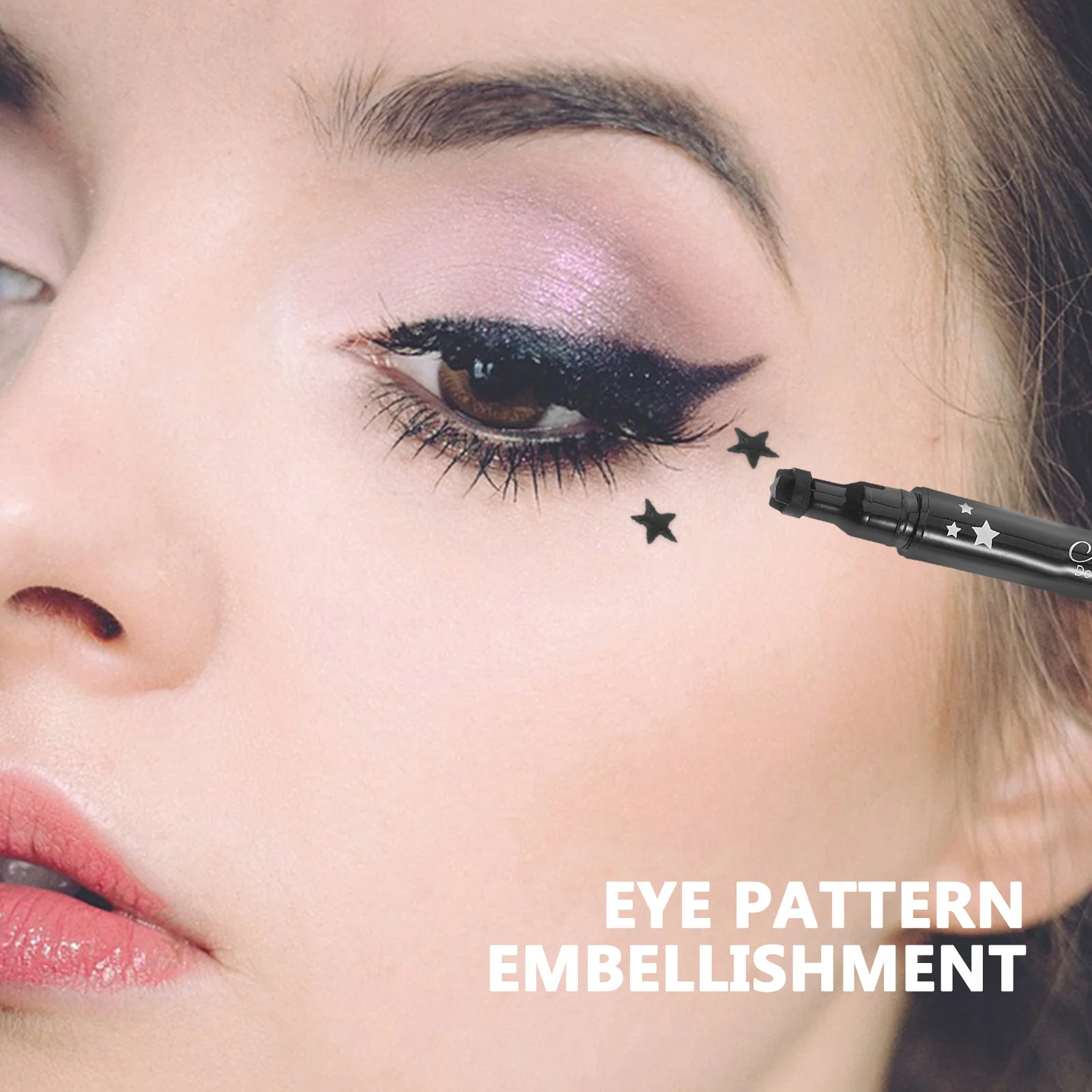 قلم كحل سائل أسود مقاوم للماء مزدوج الأطراف مقاوم للتلطخ يدوم طويلاً أداة مكياج العيون أقلام تحديد العيون #5