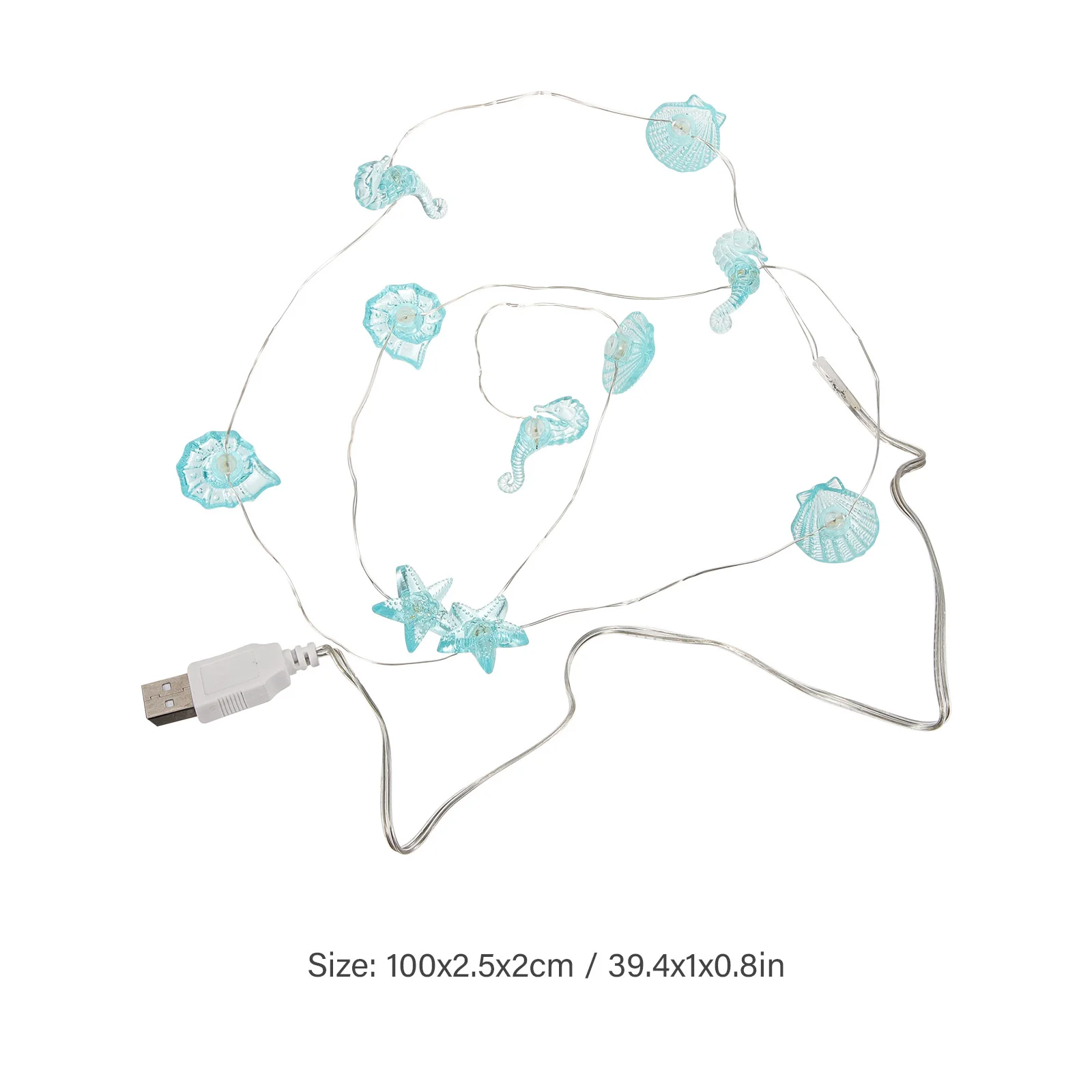 Thematische Lichterkette, dekorative Kupferdrahtlampe für Schlafzimmer, Strand, Zimmer, Party, Küstendekoration, Innenszenenlayout