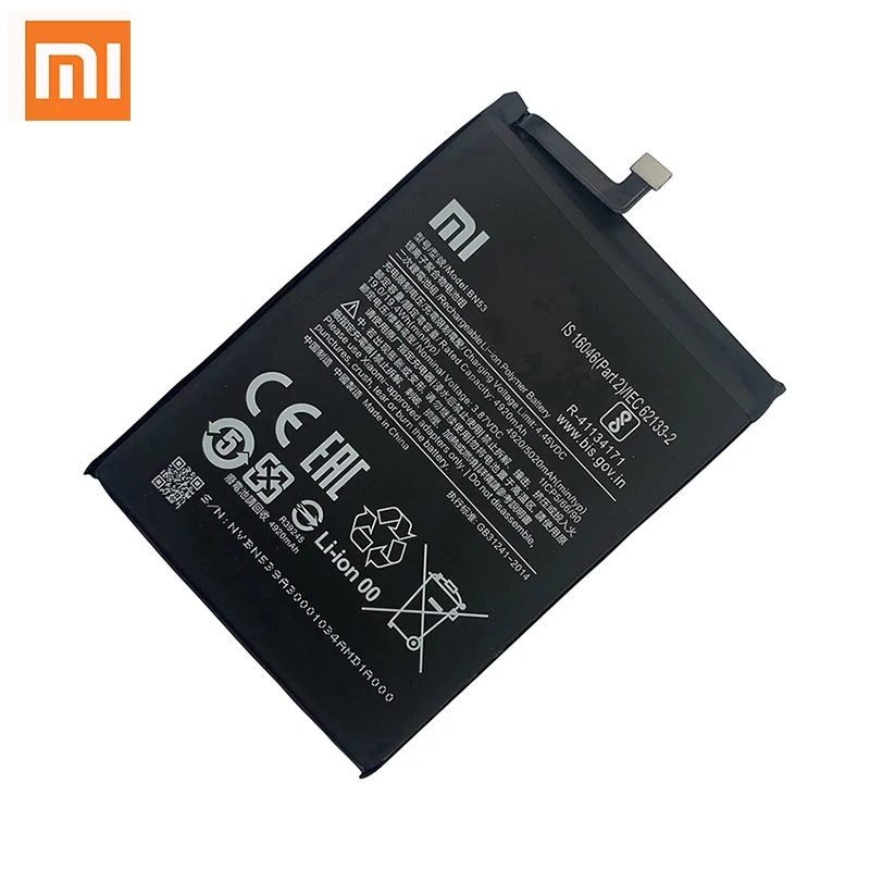 100% Original Xiao Mi BN53 BN54 BN55  Phone Battery For Xiaomi Redmi note 9 10 Pro 9S 10X 4G 5G Replacement Batteries Bateria