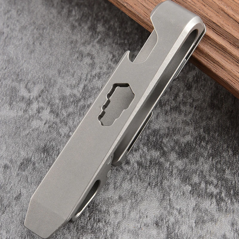 Outdoor Portable EDC Multifunctional Titanium Alloy Bottle Opener Keychain Tool