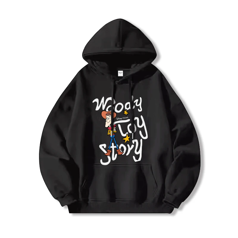 Fashionable and casual Disney Toy Story Cartoon Anime Printing Men's and women's hoodies Autumn and Winter Couple Clothes Hoodie