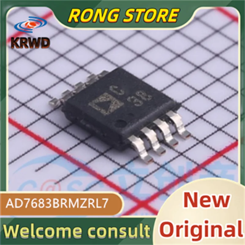 

(3PCS) C38 C3B AD7683BRMZRL7 AD7683BRMZ AD7683 New and Original Chip IC