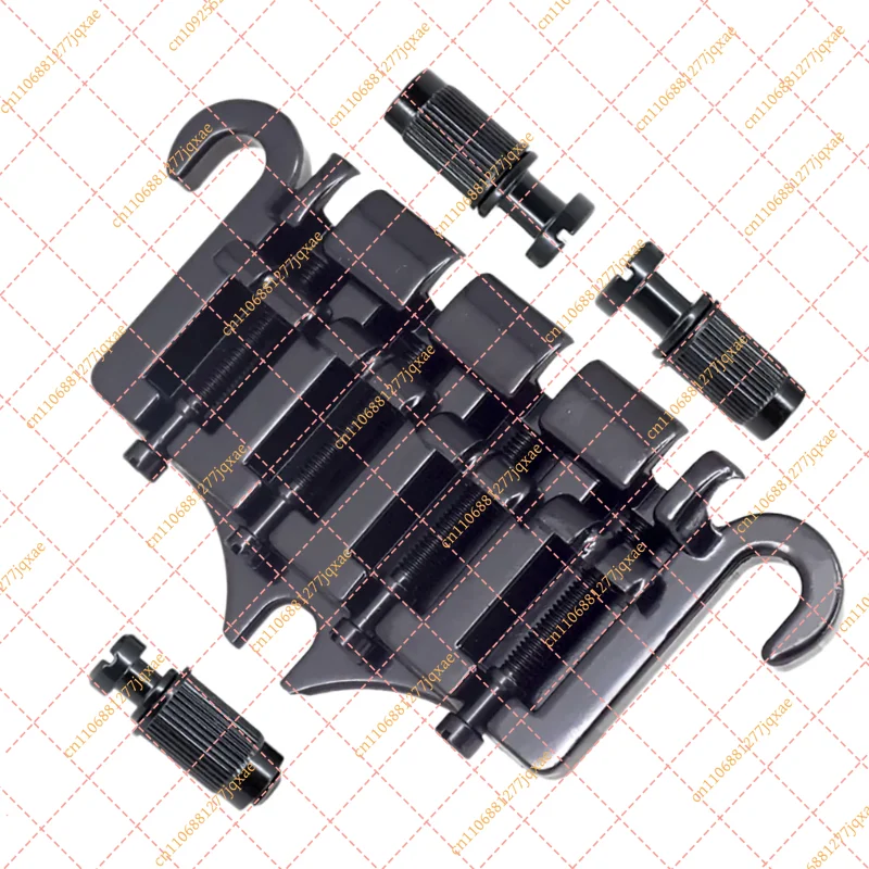 4 String Bass Bridge & Tailpiece, 3-Point Zinc Alloy Replacement Parts for Gibson Style Bass Guitars
