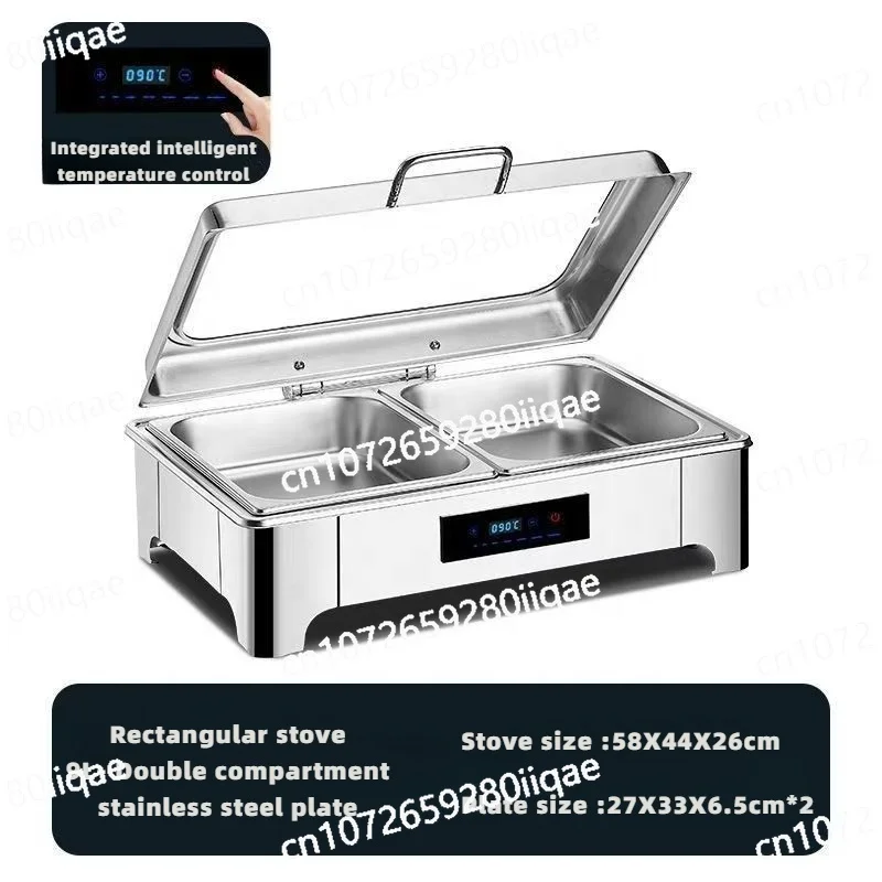 Hot Pot & Chafing Dish Cooking Equipment Commercial Hotel & Restaurant Stainless Steel Electric Buffet Food Warmers