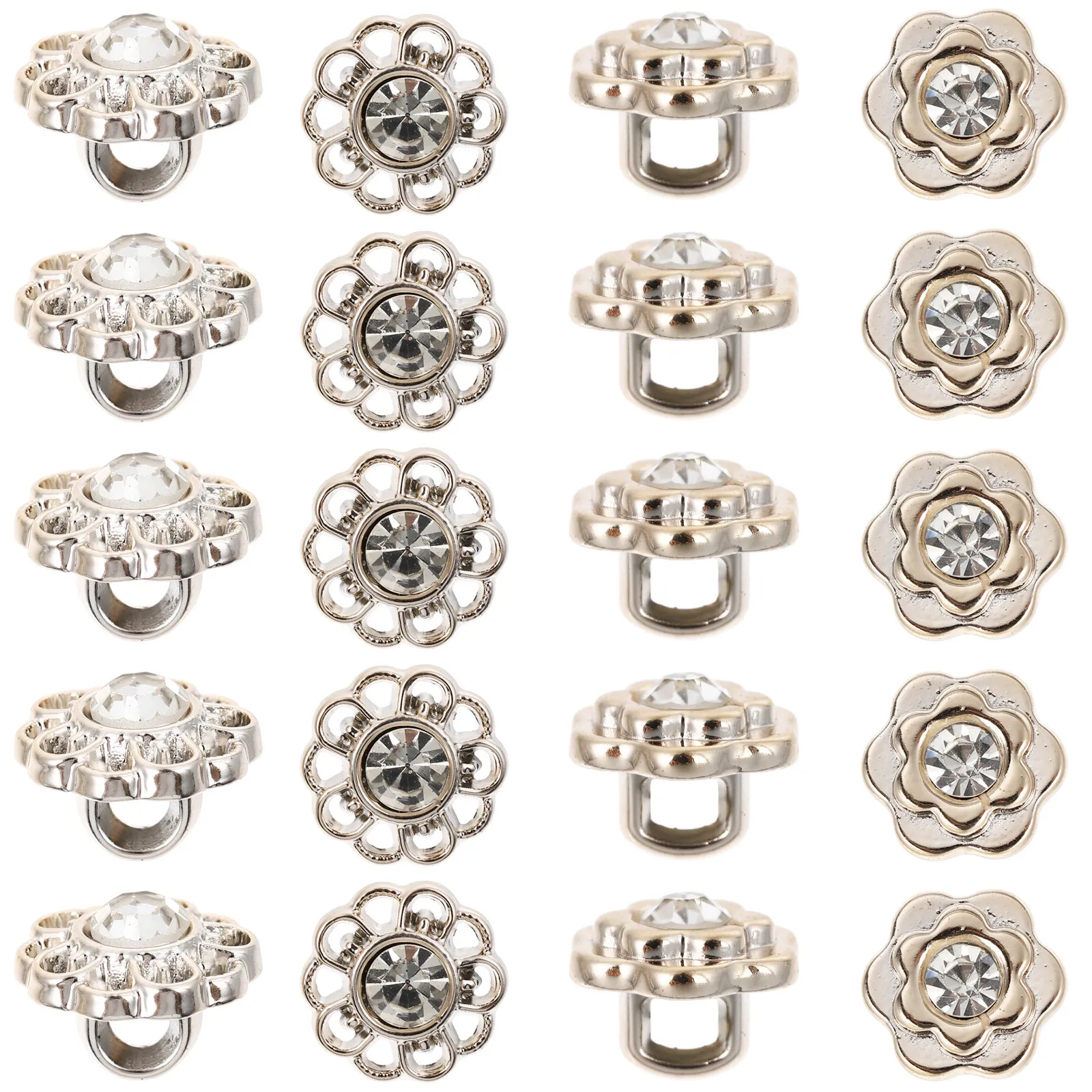 40Pcs Fine Workmanship Vintage Flower Style Buttons for Clothing Decoration DIY Shirts Coat Blouse Sewing Accessories