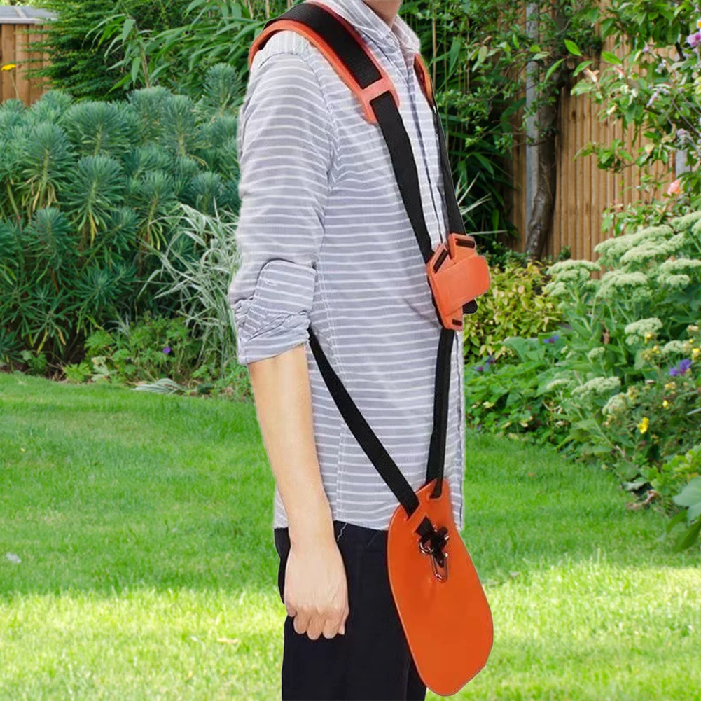 Strimmer Padded Belt Double Shoulder Strap Adjustable Lawn Mower Harness Strap W Shape Buckle Garden Tool Parts for Brush Cutter
