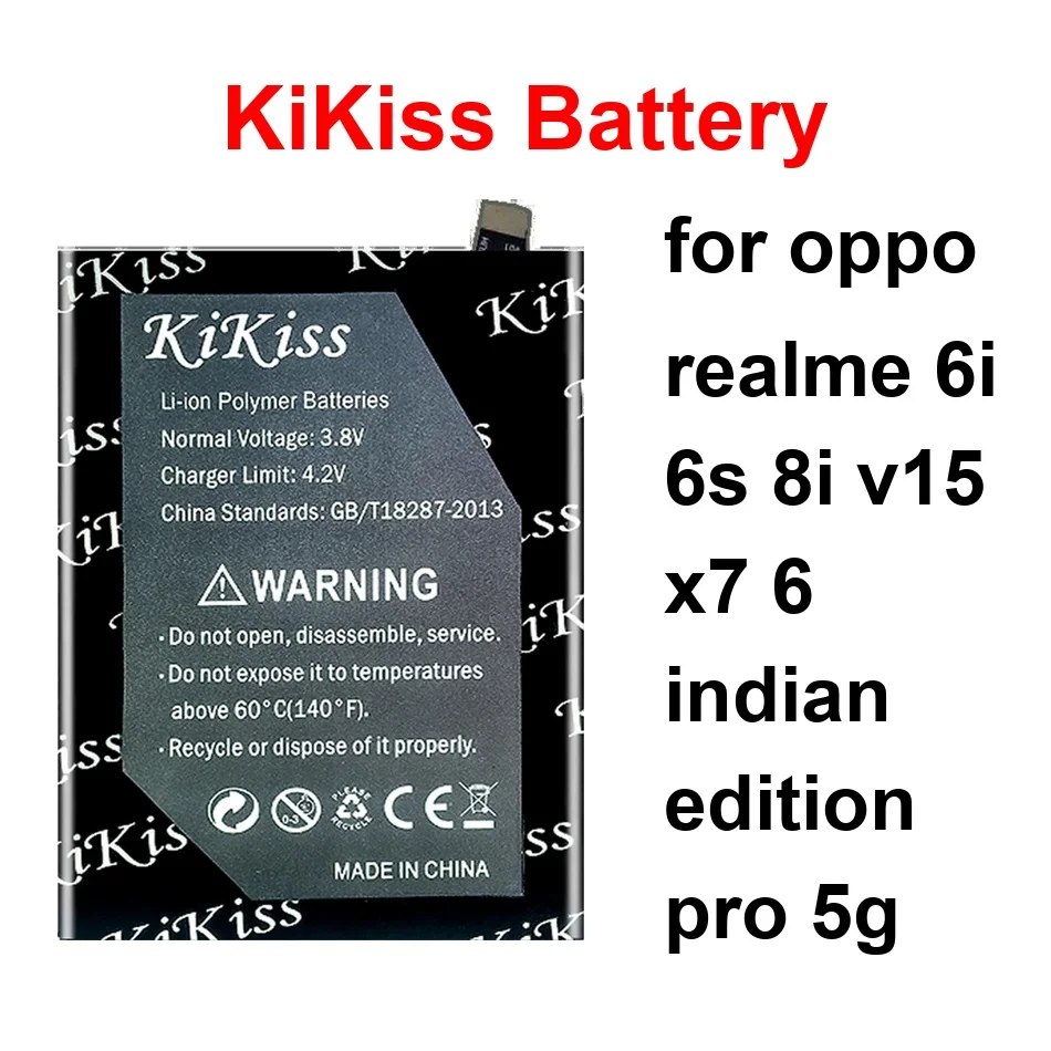 

Mobile Phone Battery Long-Lasting BLP877 BLP833 BLP757 4800-5500Mah For Oppo Realme 6I 6S 8I V15 X7 6 Indian Edition Pro 5G