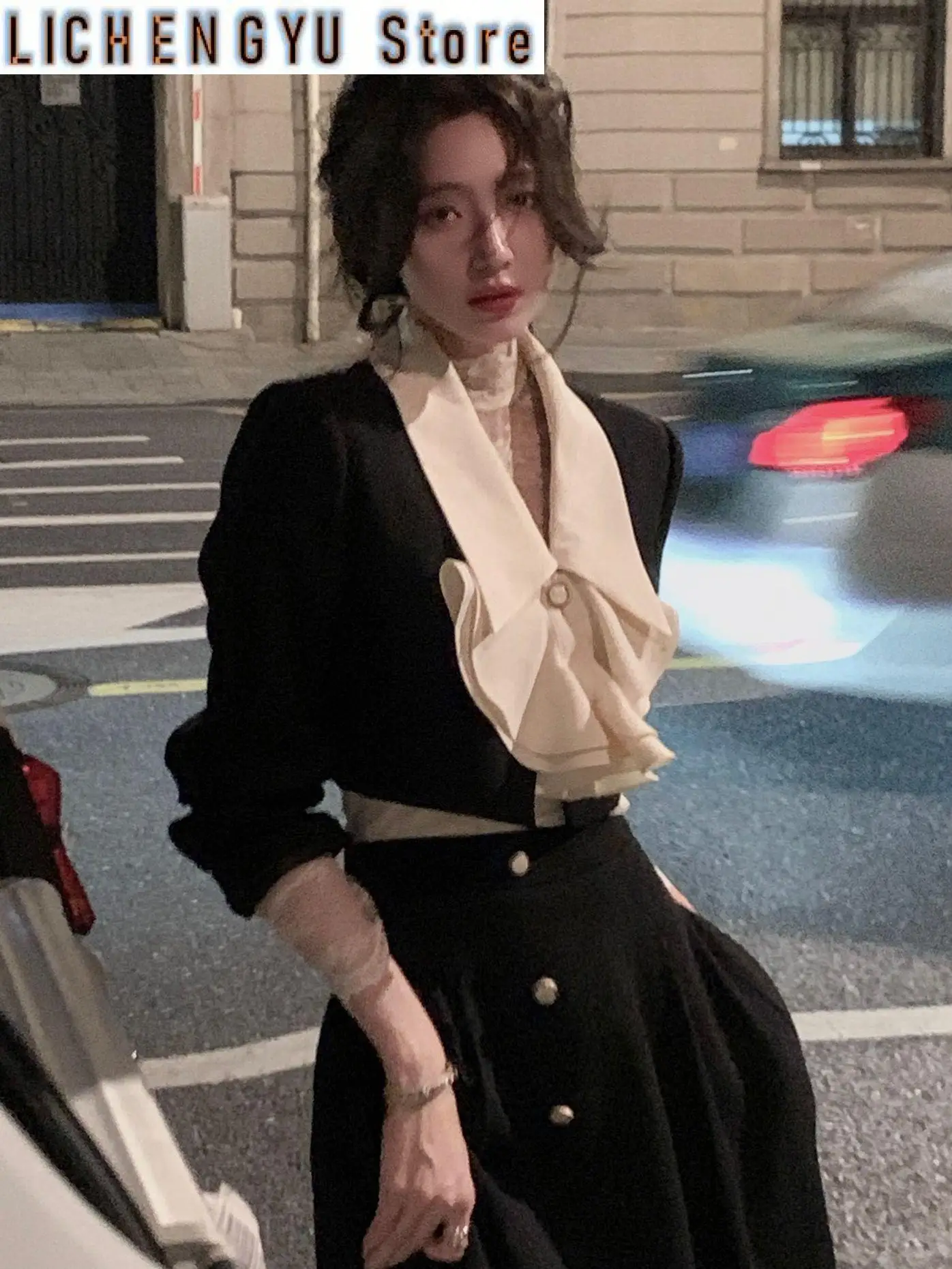 New Women Elegant A-line Skirt Two Piece Set Spring French Fashion Short Blazer Jackets Midi Skirt Outfits Female Suits