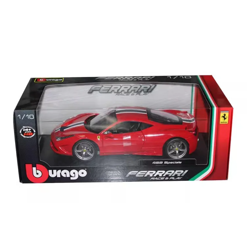 A Big Price Cut Bburago 1:18 Ferrari 488 Gtb Alloy Miniature Diecast Model Ferrari Fxk K Deluxe Coupe Benz 500k Toys Kids Gift