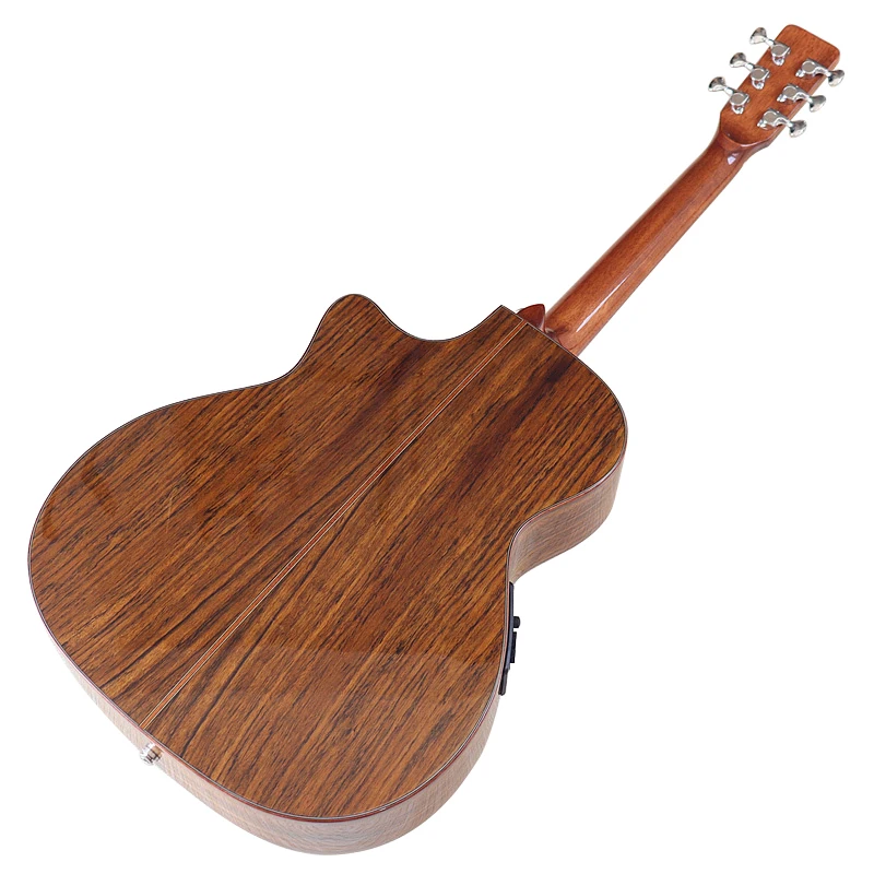 40Inch High Grade Acoustic Electric Guitar Armrest Body High Gloss With EQ Free Bag Strap String Folk Guitar view 4