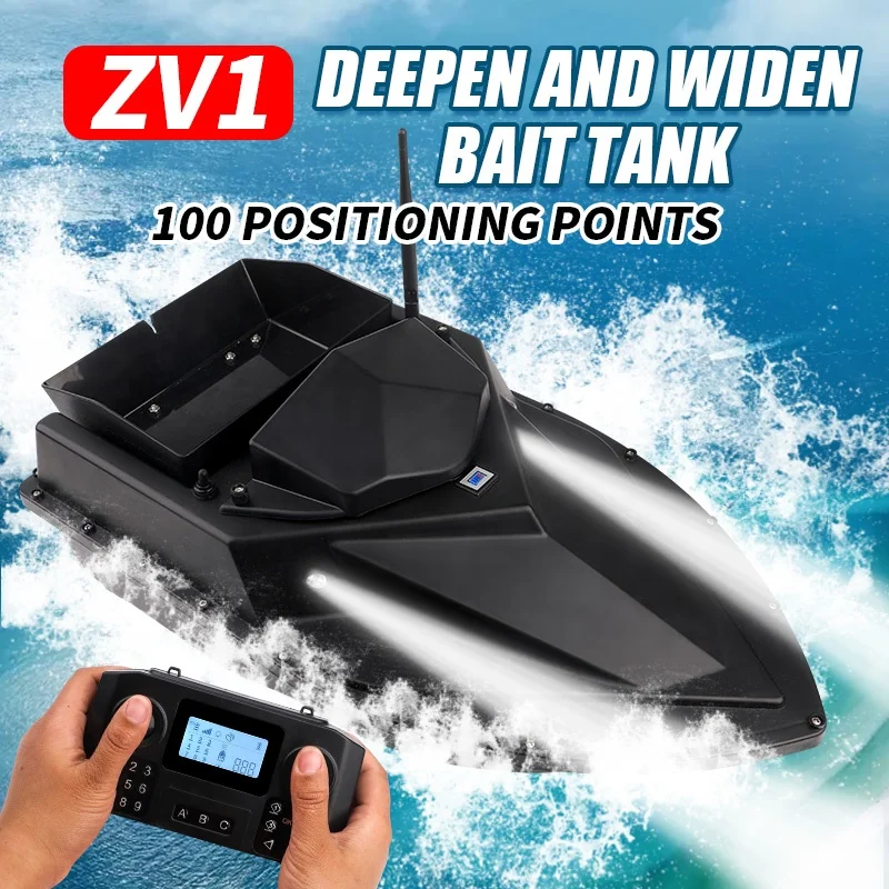 New Arrival 500M Intelligent Remote Control Bait Boat Custom Fishing Bait Boats For Sale