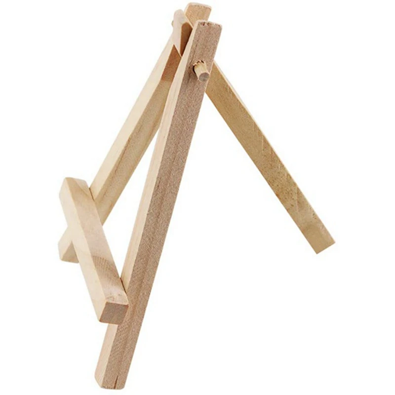 Mini Wood Display Easel, 40Pcs, Perfect For Displaying Small Canvases, Business Cards, Photos