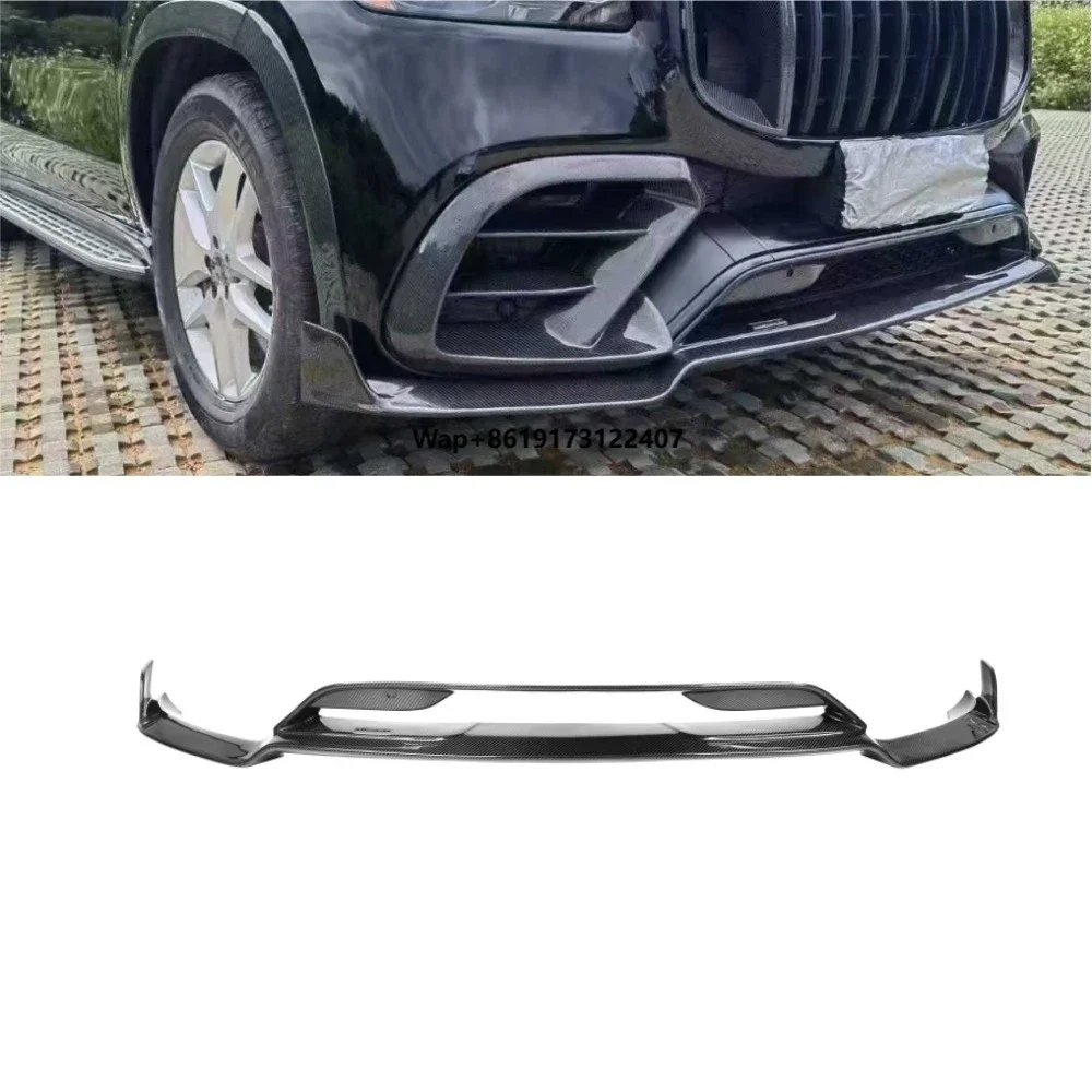 

Real Carbon Fiber B-Style Front Lip Splitters 2020-2023 for GLS63 X167 Exterior Accessories