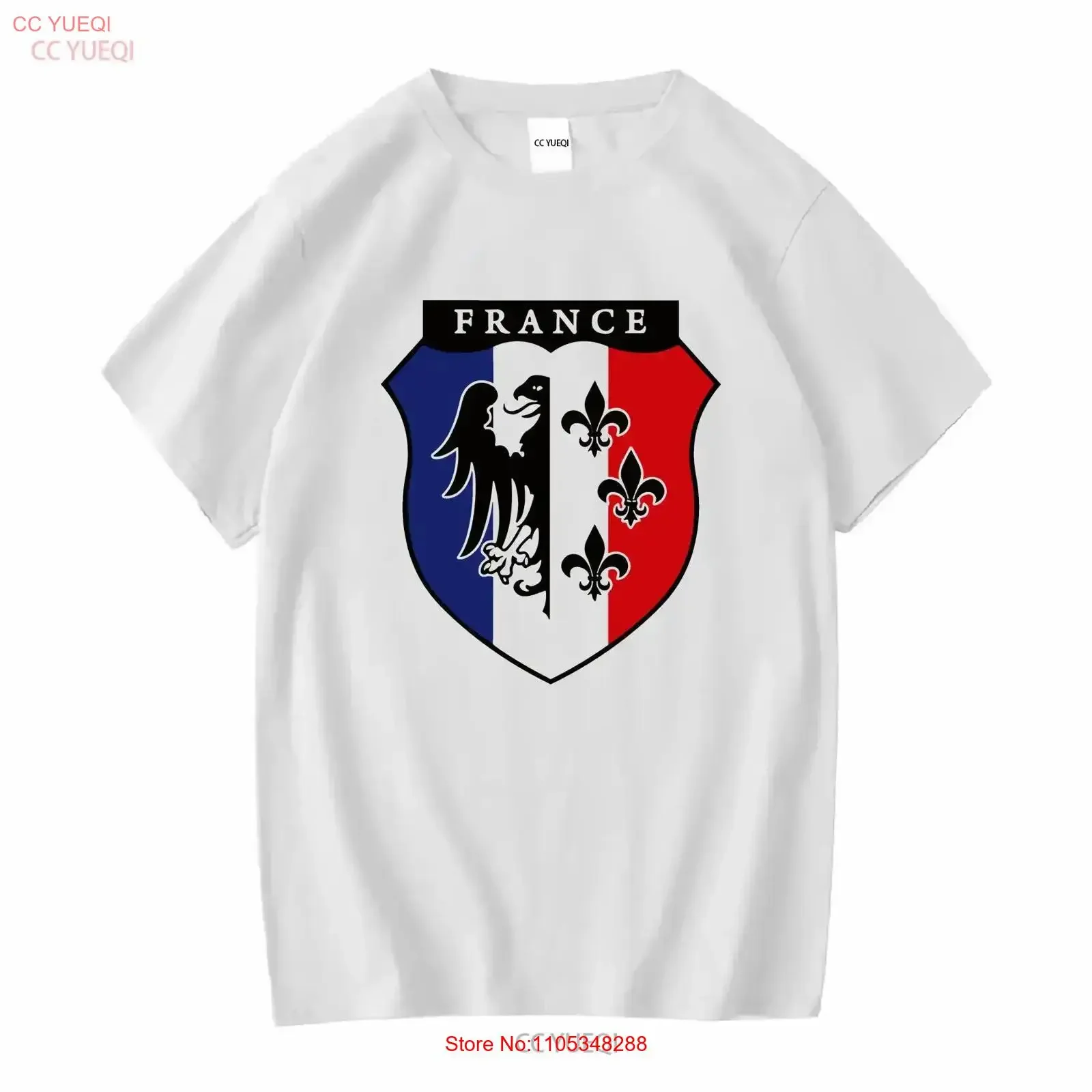 Charlemagne France Shield LVF 33 T shirt Weapons Grenadier Division vintage Washed fashion Stretched Slightly Soft Stylish
