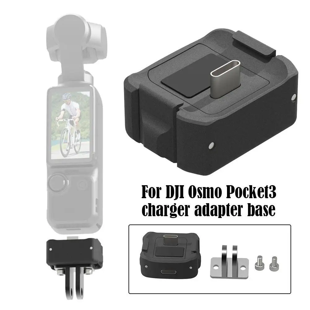 

for dji Pocket 3 Charging Base Type-C 1/4 Mount Adapter Potable Gimbal Camera for dji Pocket 3/osmo Pocket Camra Accessories