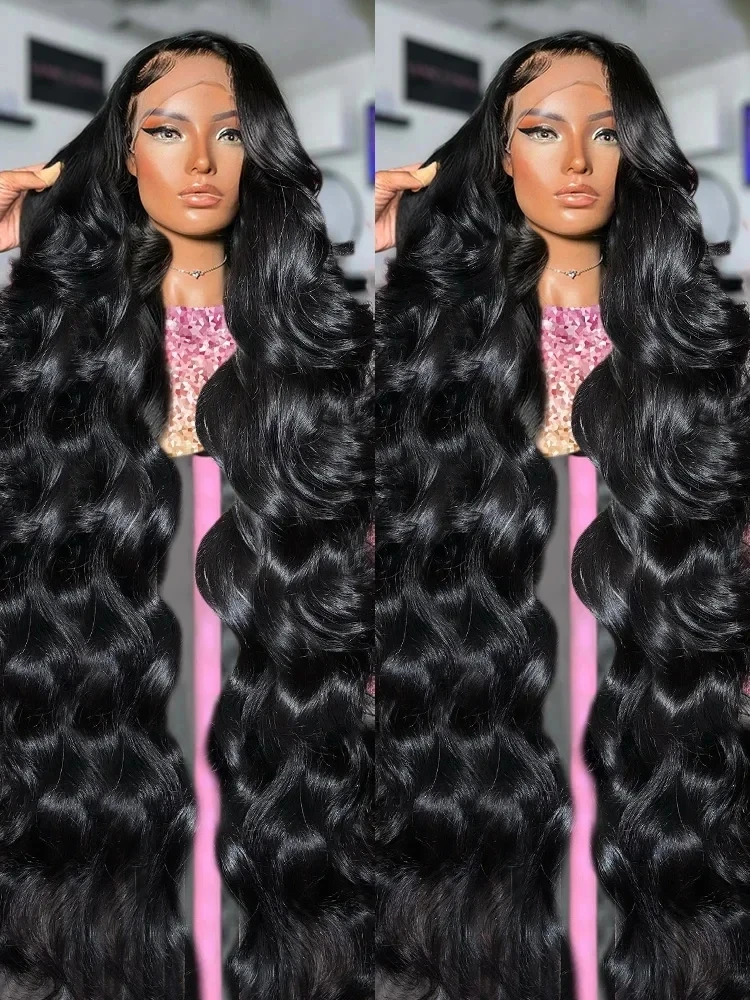 250 Density Lace Frontal Wigs Human Hair HD Transparent Brazilian Body Wave 13x6 13x4 Lace Frontal Human Wigs For Black Women