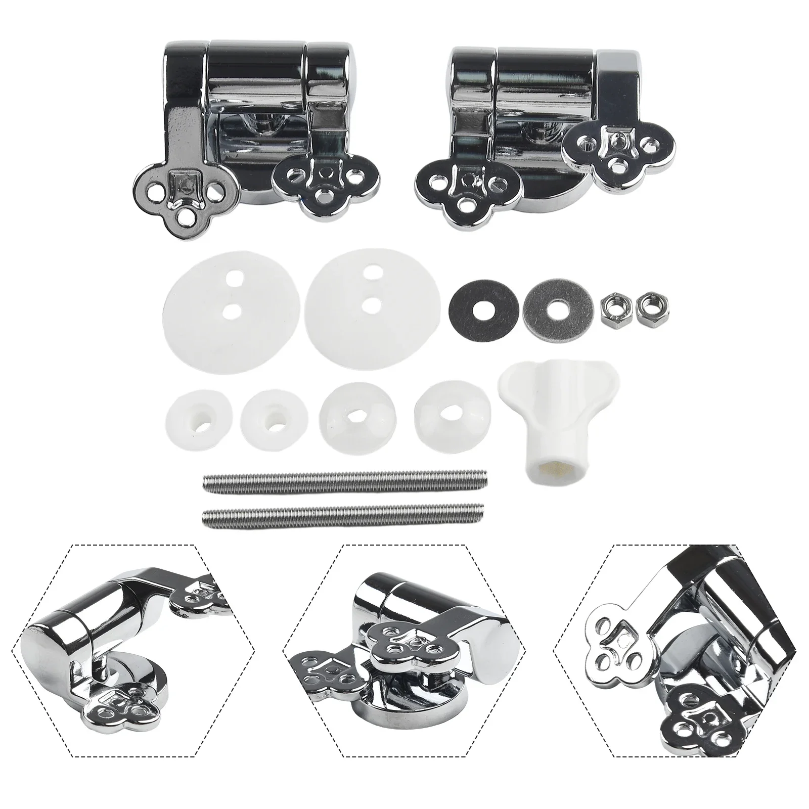 

2 шт., петли для крышки унитаза из цинкового сплава