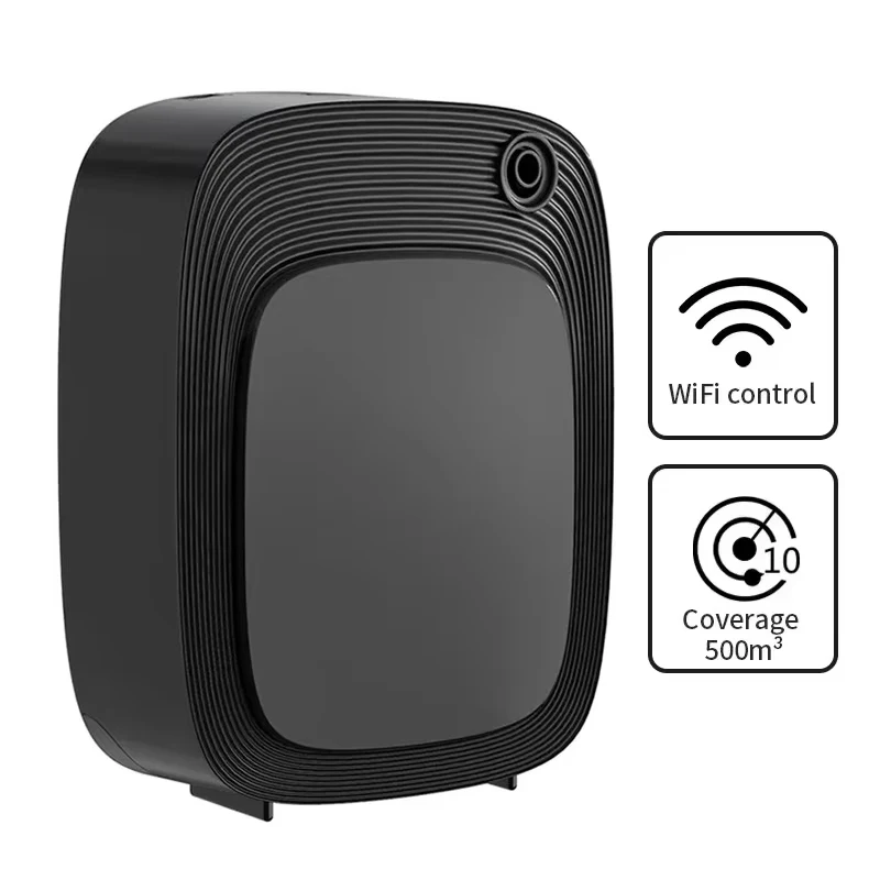 מפיץ ארומה 500m3 Wifi בית חכם ריח מלון מרענן אוויר טעימה אוטומטית טיימר חדר מפיץ שמנים אתריים