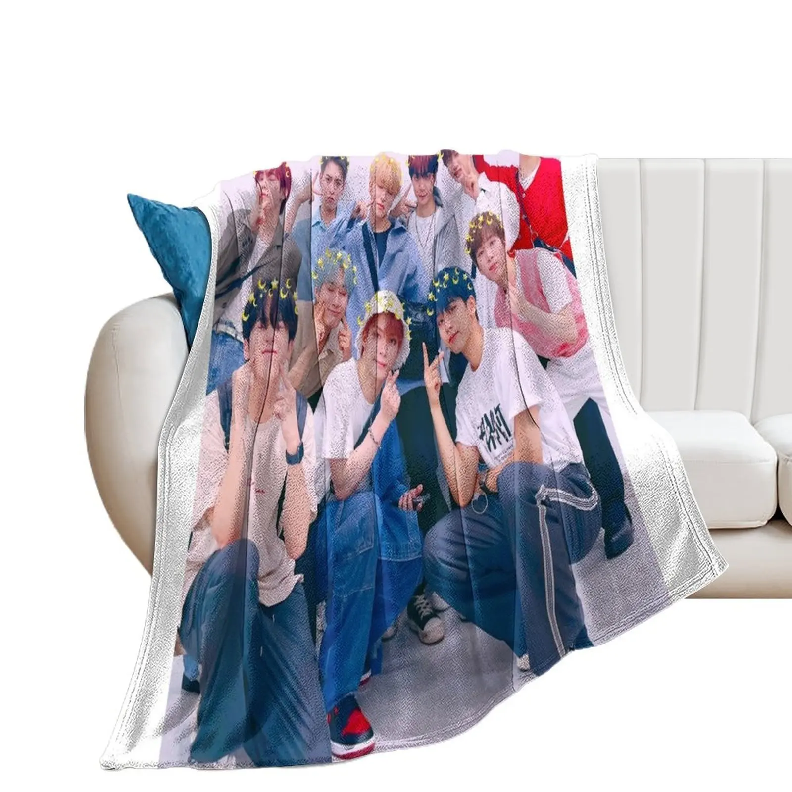 OMEGA X - kpop - edit Throw Blanket Soft Big Thermals For Travel Blankets