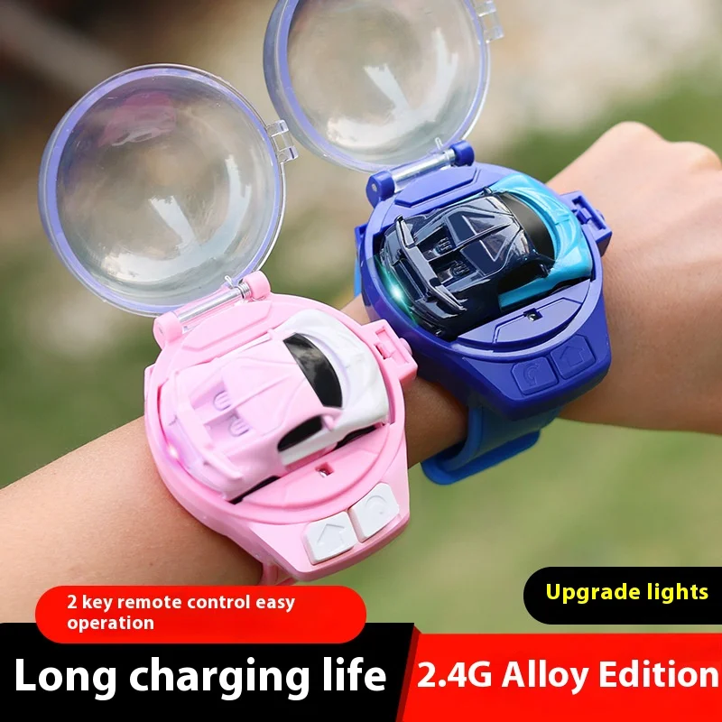 Intellectual development parent-child communication interest training mini watch remote control electric car children's gift