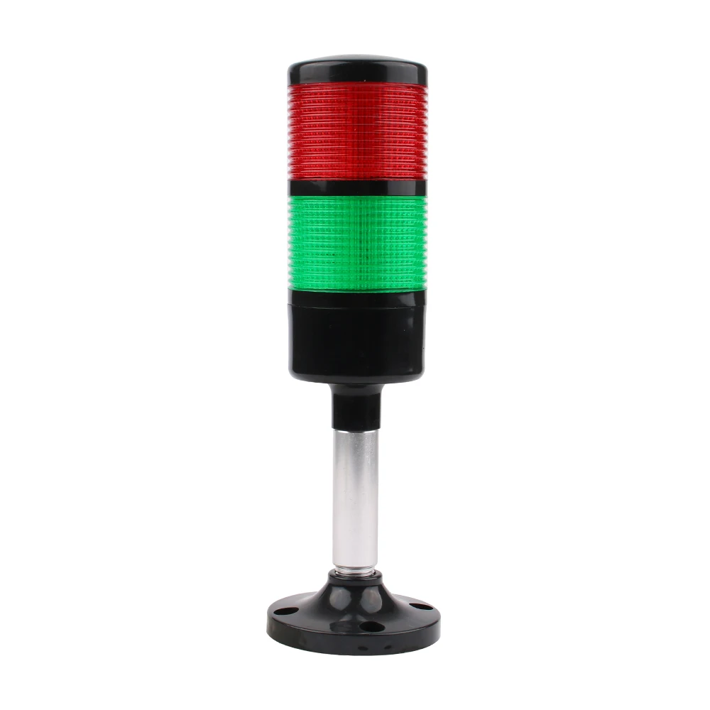 Spia LED Stack light industriale per macchina CNC DC 12V 24V AC 110V 220V Luce lampeggiante fissa
