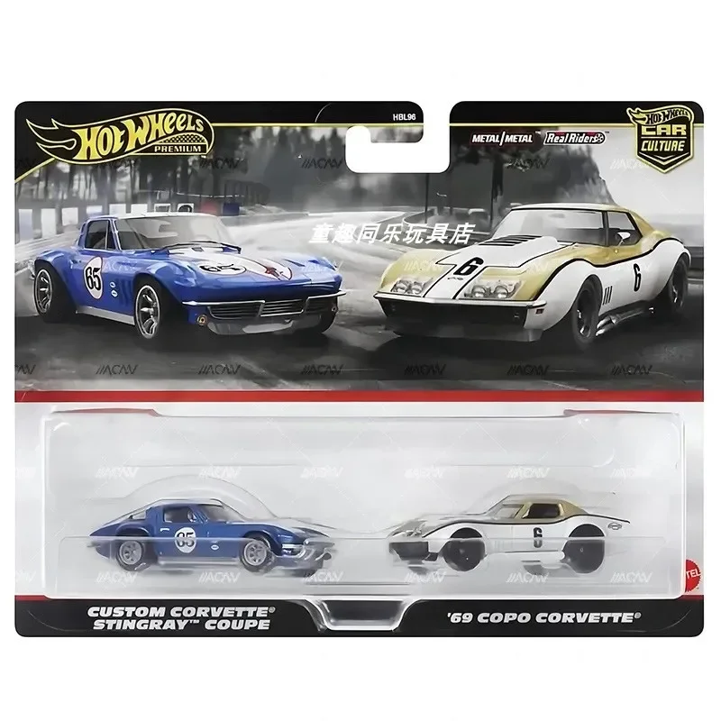 Original Hot Wheels Premium Car Culture Boy Toy 1/64 Diecast Nissan R390 Silvia Corvette Datsun Porsche 993 718 Audi S4 Quattro