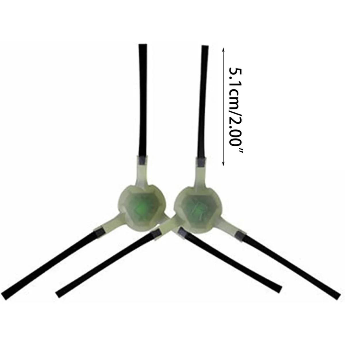 8 pçs aspirador de pó escova lateral substituição para lefant m210 m210s m210b m213 parte vácuo escova lateral de 3 braços