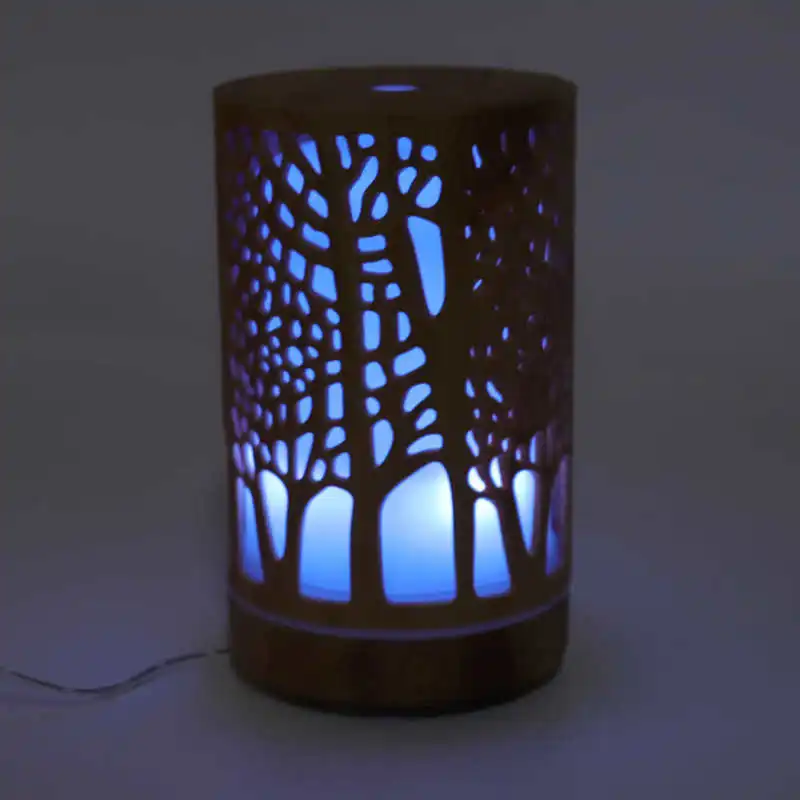 Umidificatore da 200ml diffusore di olio essenziale 8W spegnimento automatico umidificatore silenzioso a LED colorato per la casa dell'auto 100/240V