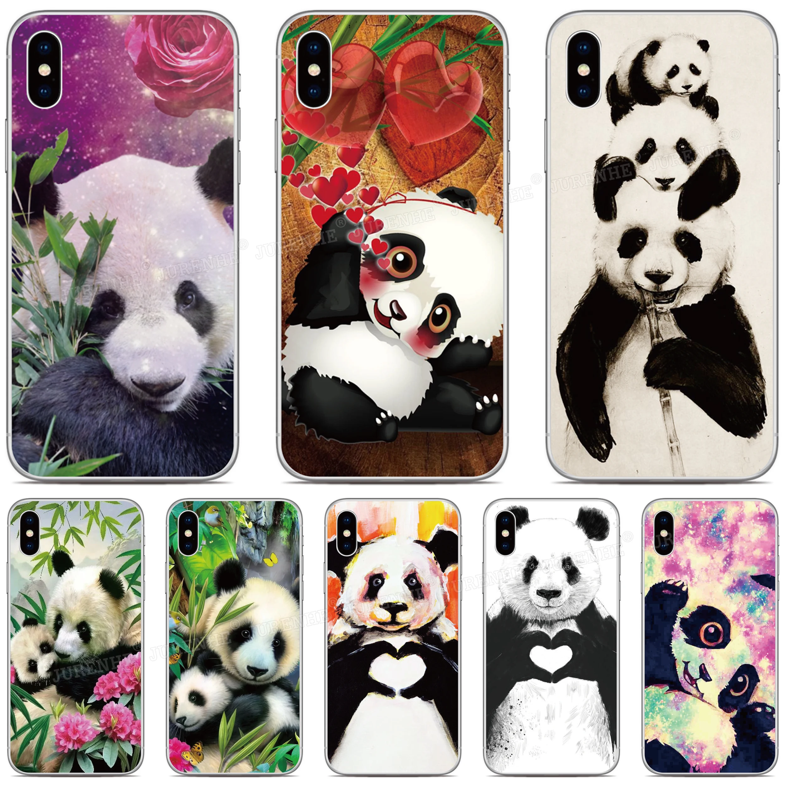 Animal Panda Phone Case For TCL 40 XL 30 SE 10 Lite 10L Plus 20 Pro R 20B 30E 403 306 305 405 406 408 303 ION X A3 20S Cover