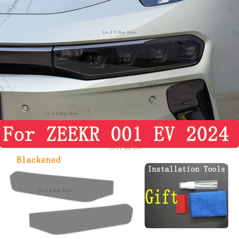 

For ZEEKR 001 EV 2024 TPU Car Exterior Headlights Anti-Scratch Protective Film Headlamps Repair Sticker Accessories Refit